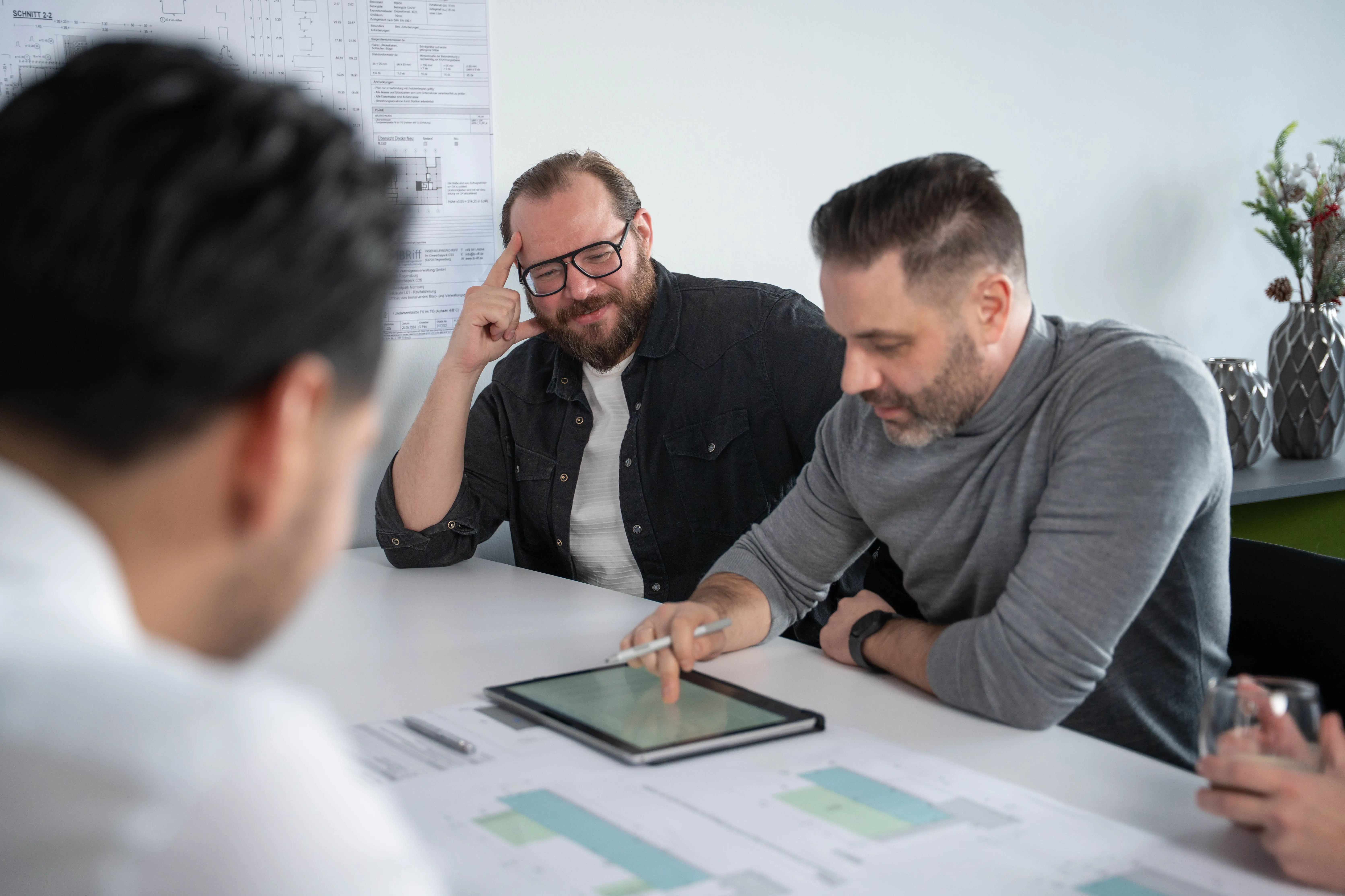 Mitarbeiter in einem Teammeeting