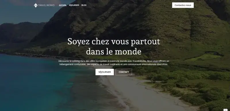 Site internet simple mais beau.