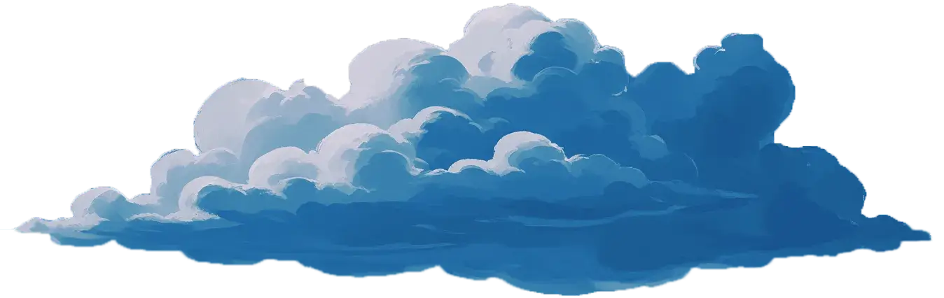 Dessin d'un nuage d'où sort une lune.