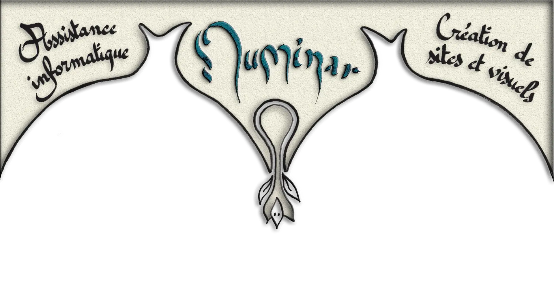 Bannière du site, calligraphiée.