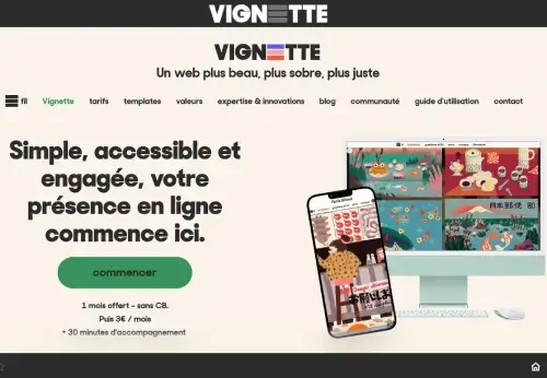 Site vitrine de vignette.eco