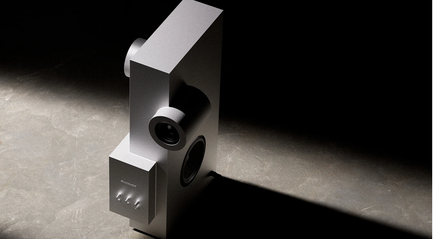 Transparent Brutalist : la colonne active nordique qui transforme le design en matière sonore