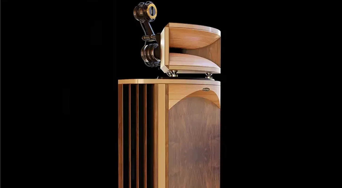 Vitavox Tristar : enceinte Hifi à pavillon d’angle, bois massif et sensation live assumée