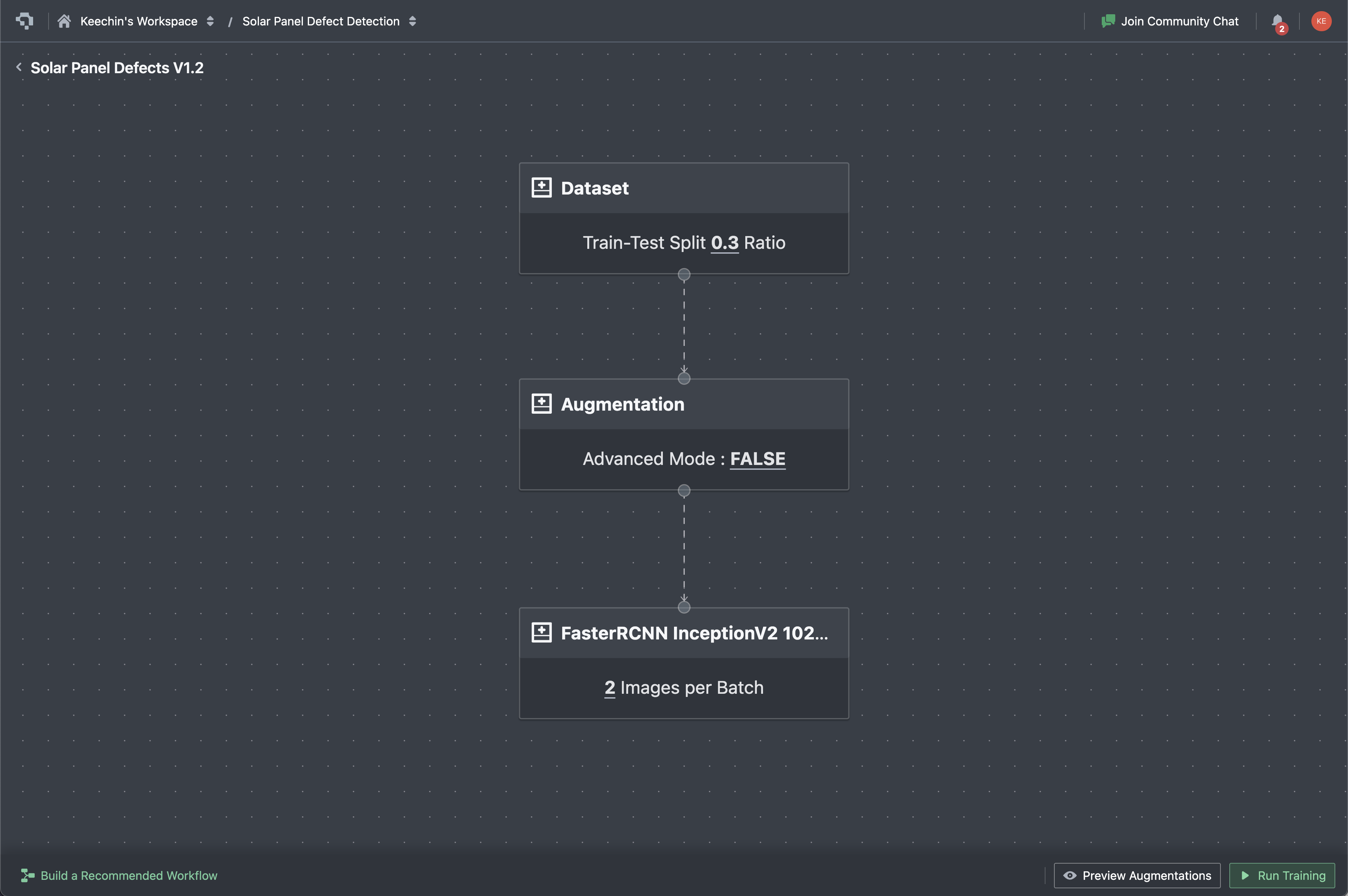 Train FasterRCNN Model on Datature Workflow