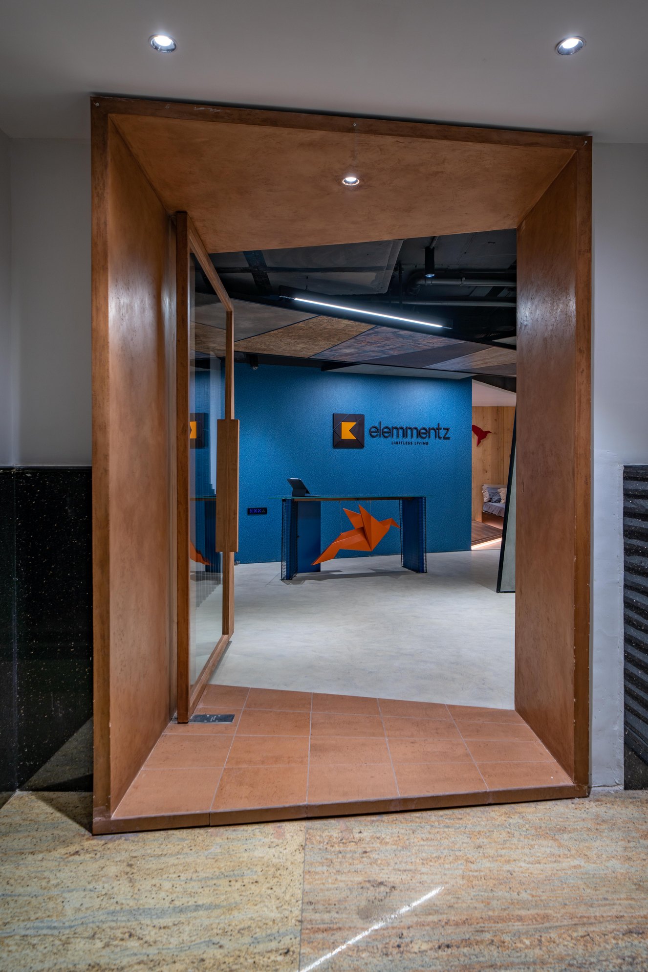 An image of Elemmentz's state of the art experience centre where customers can interact with designs and materials to help create their own vision for their interiors.