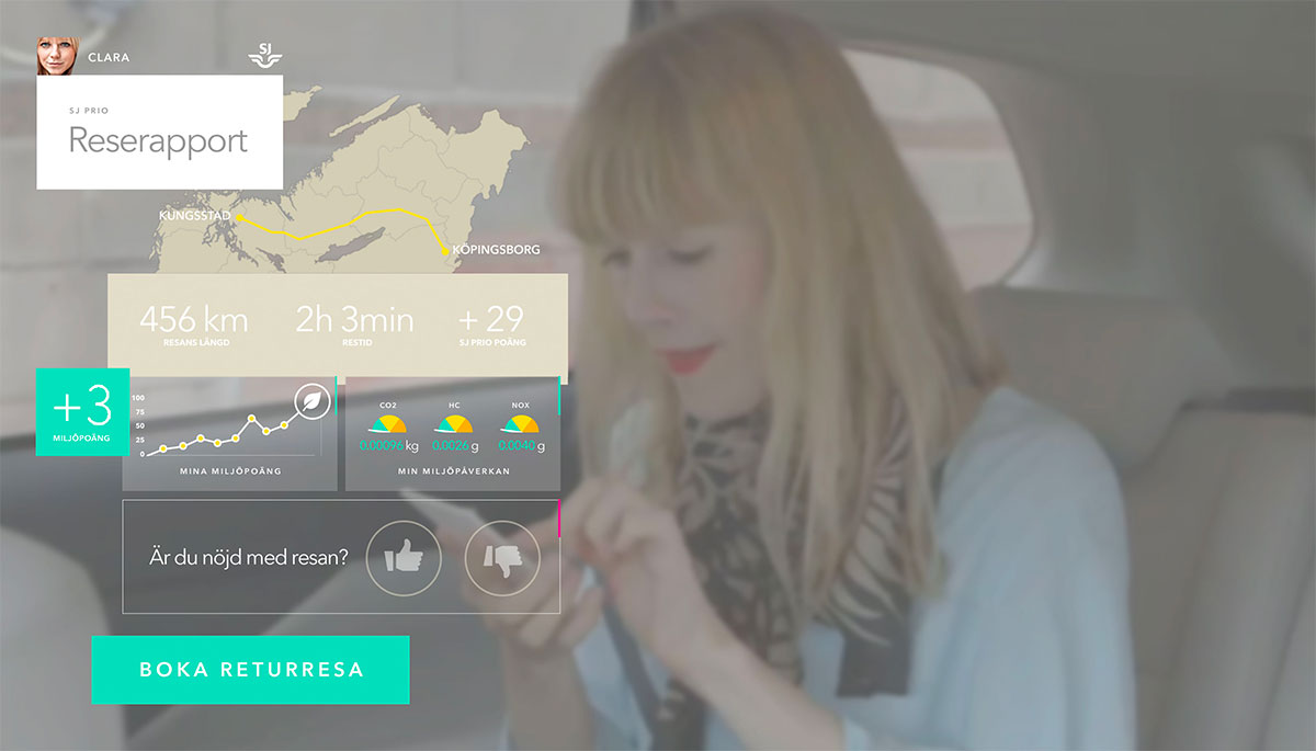 Interface concept from the SJ Future Prototype