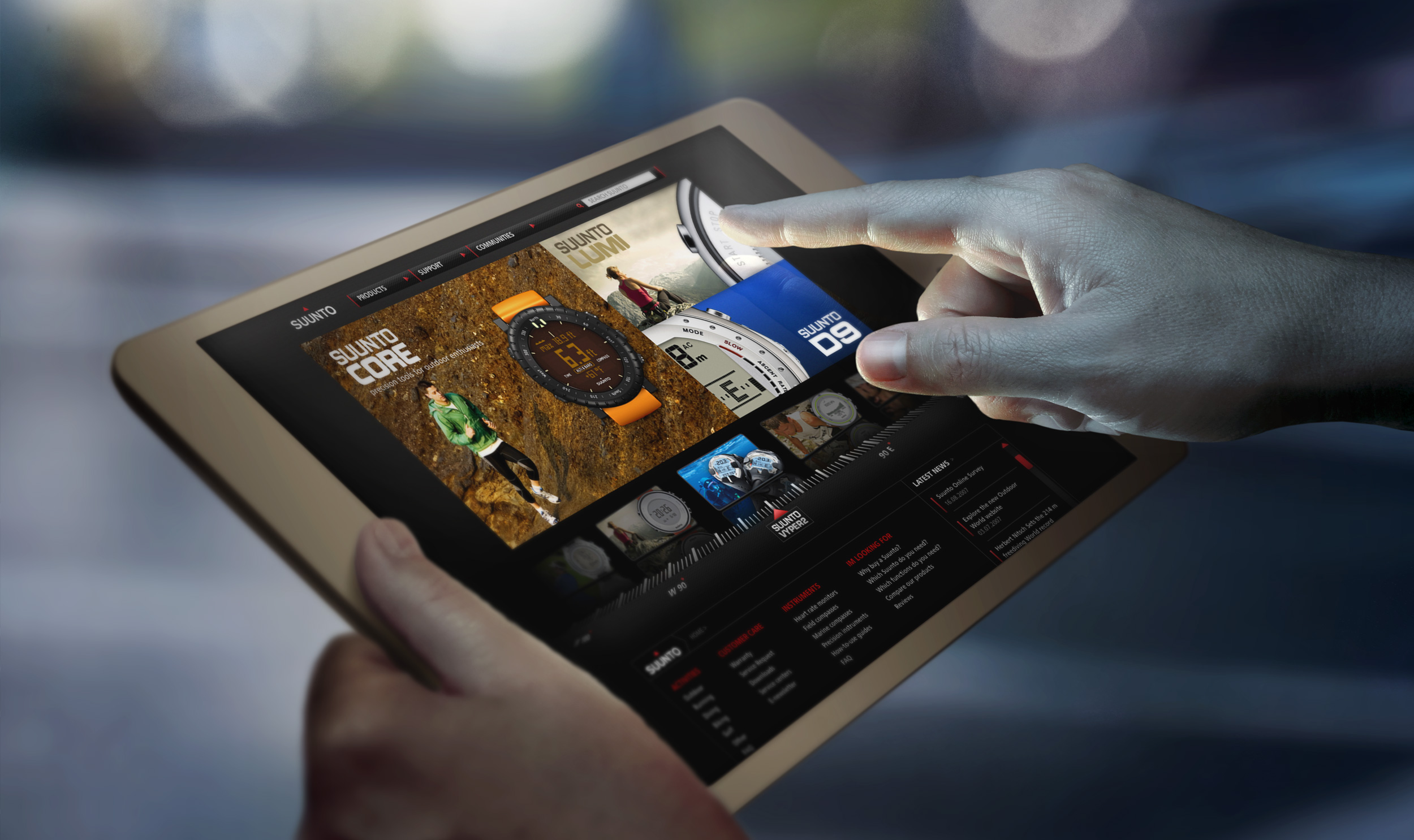 The Suunto global digital brand presence by Johan Ronnestam