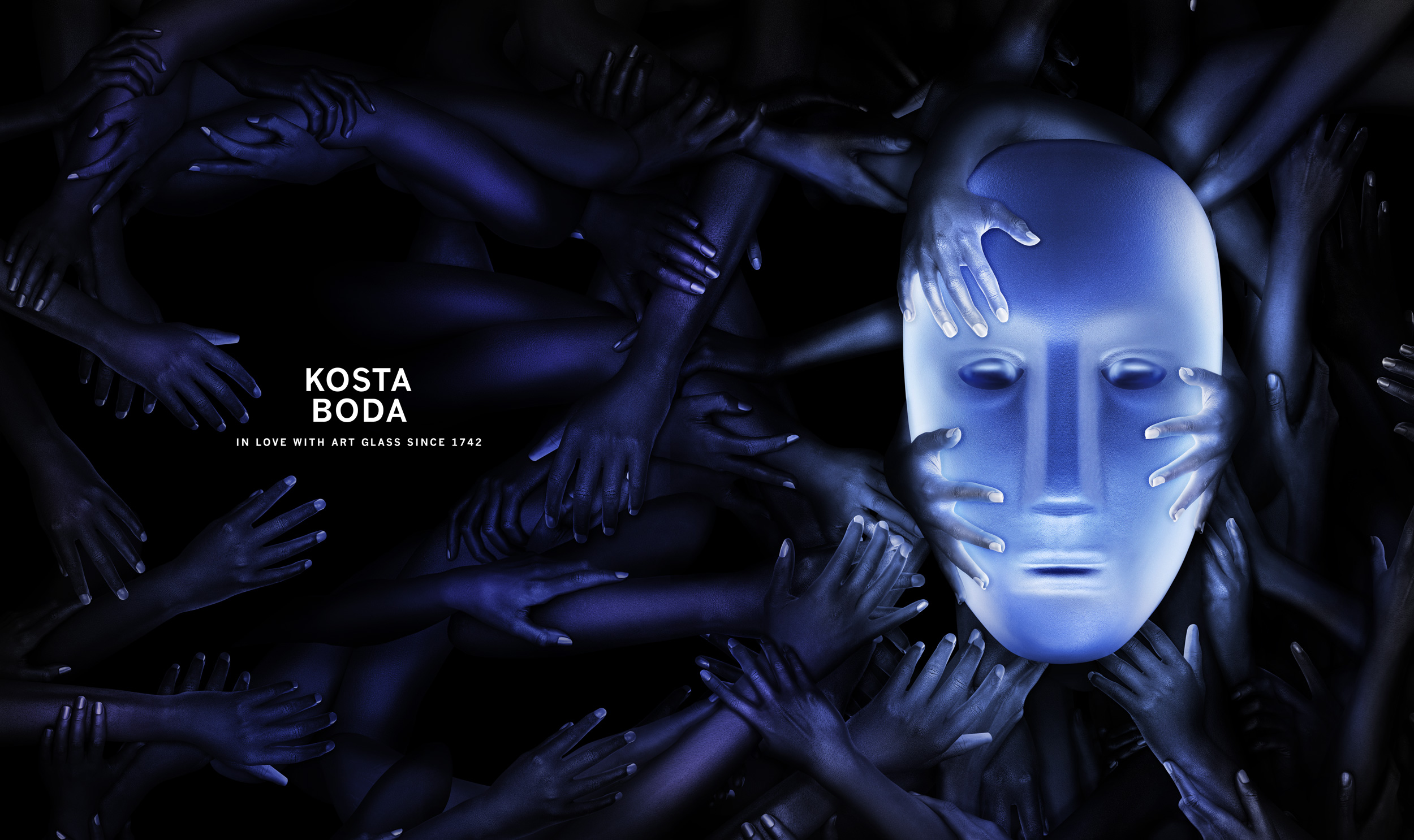 In Love with Glass brand visual for Kosta Boda by Johan Ronnestam