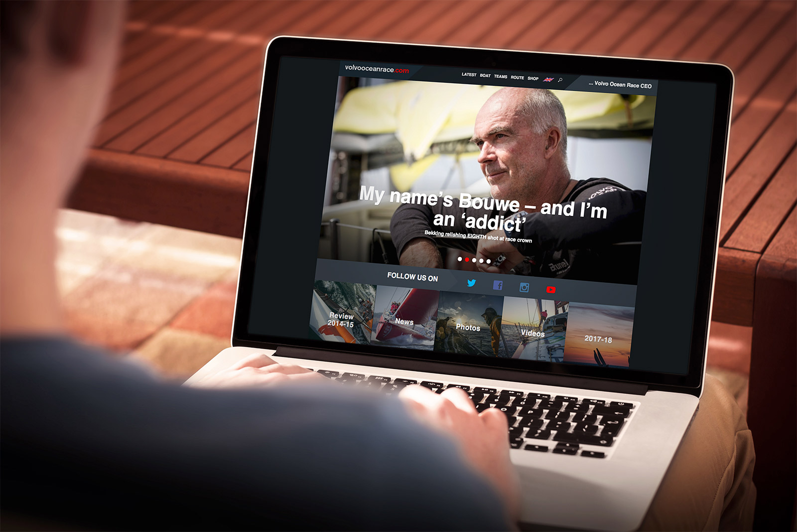 The Volvo Ocean Race digital presence on volvooceanrace.com