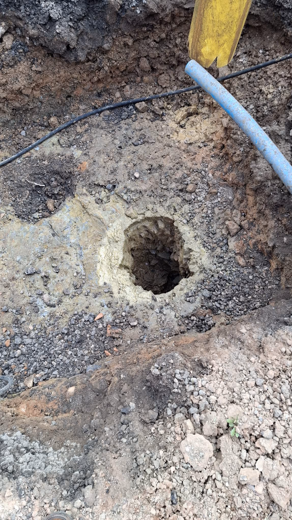 Hole in ground