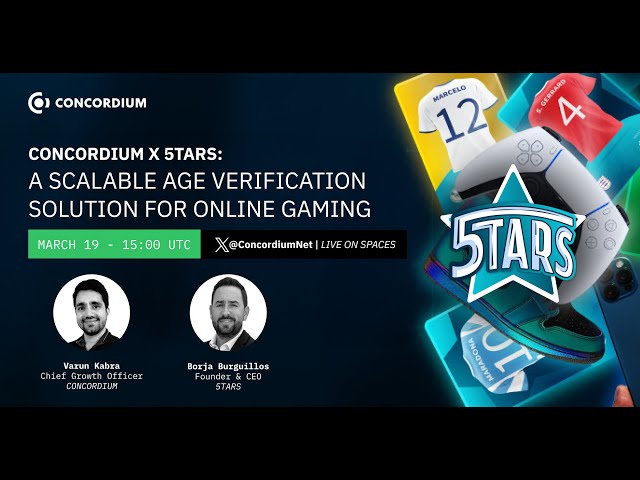 Concordium x 5TARs: Introducing a scalable age verification solution for online gaming