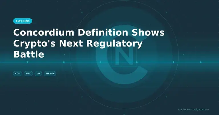 Concordium Definition Shows Crypto's Next Regulatory Battle