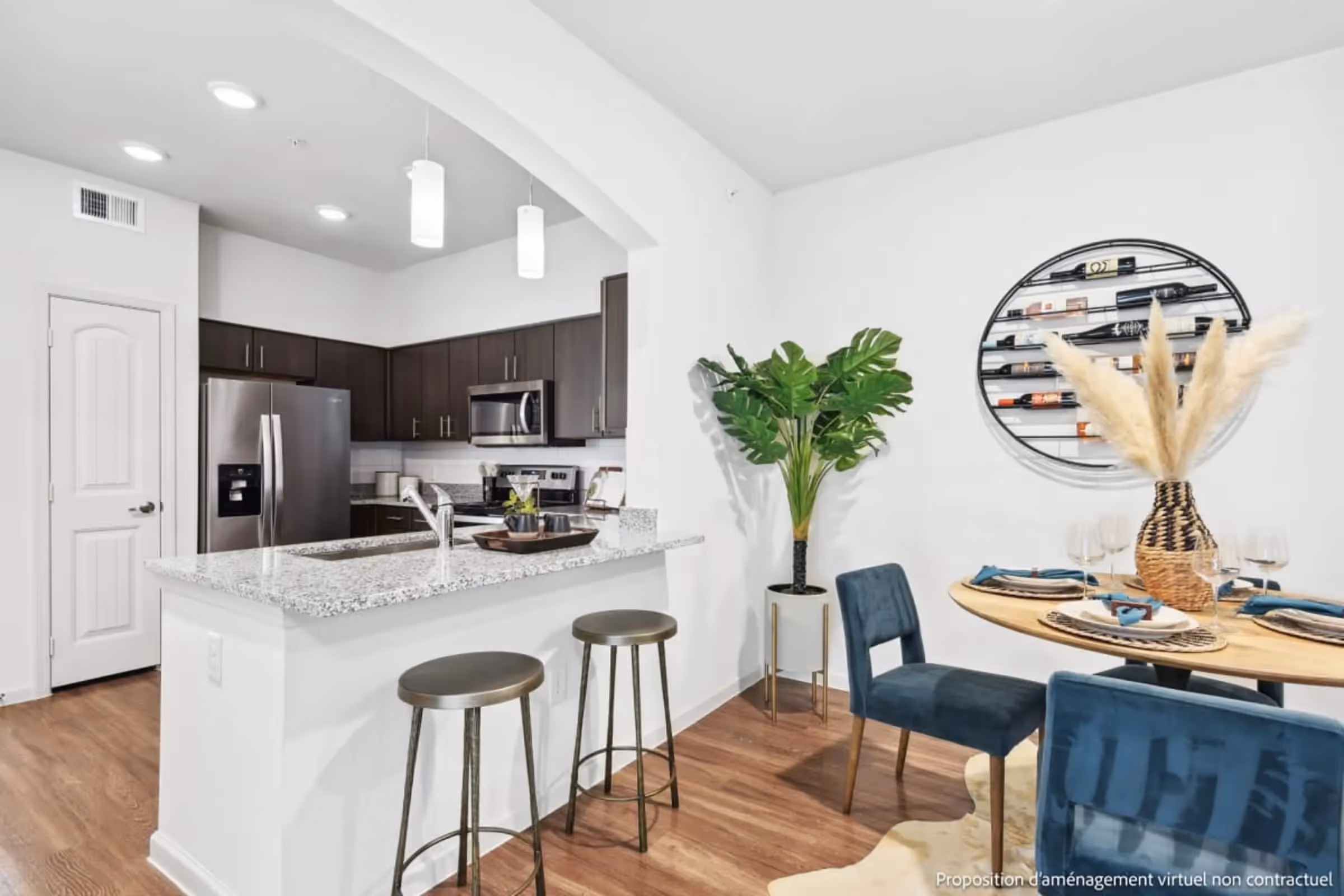 kitchen island with barstools