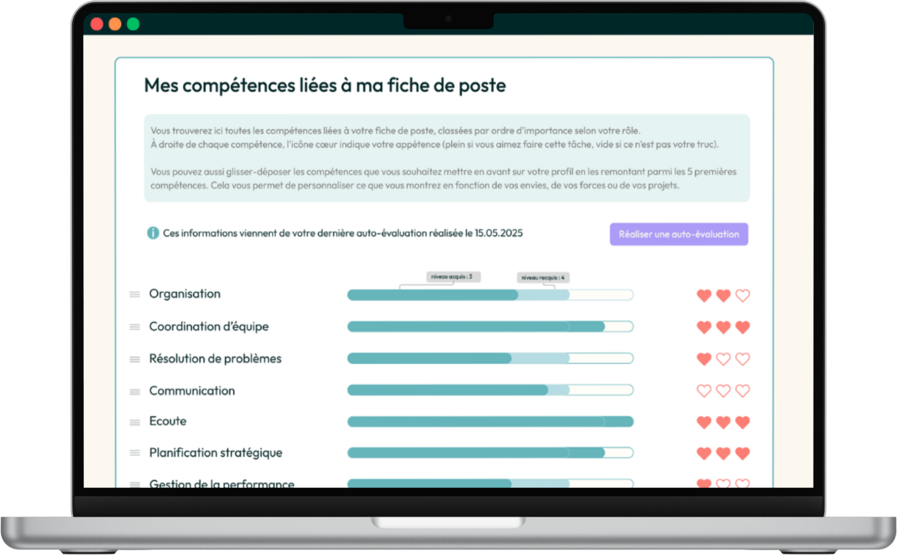 Outil de gestion des compétences