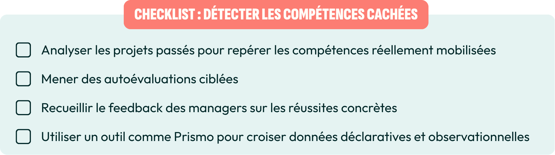 Détecter les compétences cachées