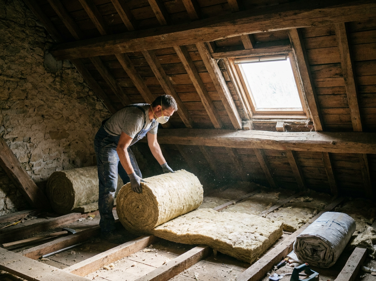 Isolation des combles perdus