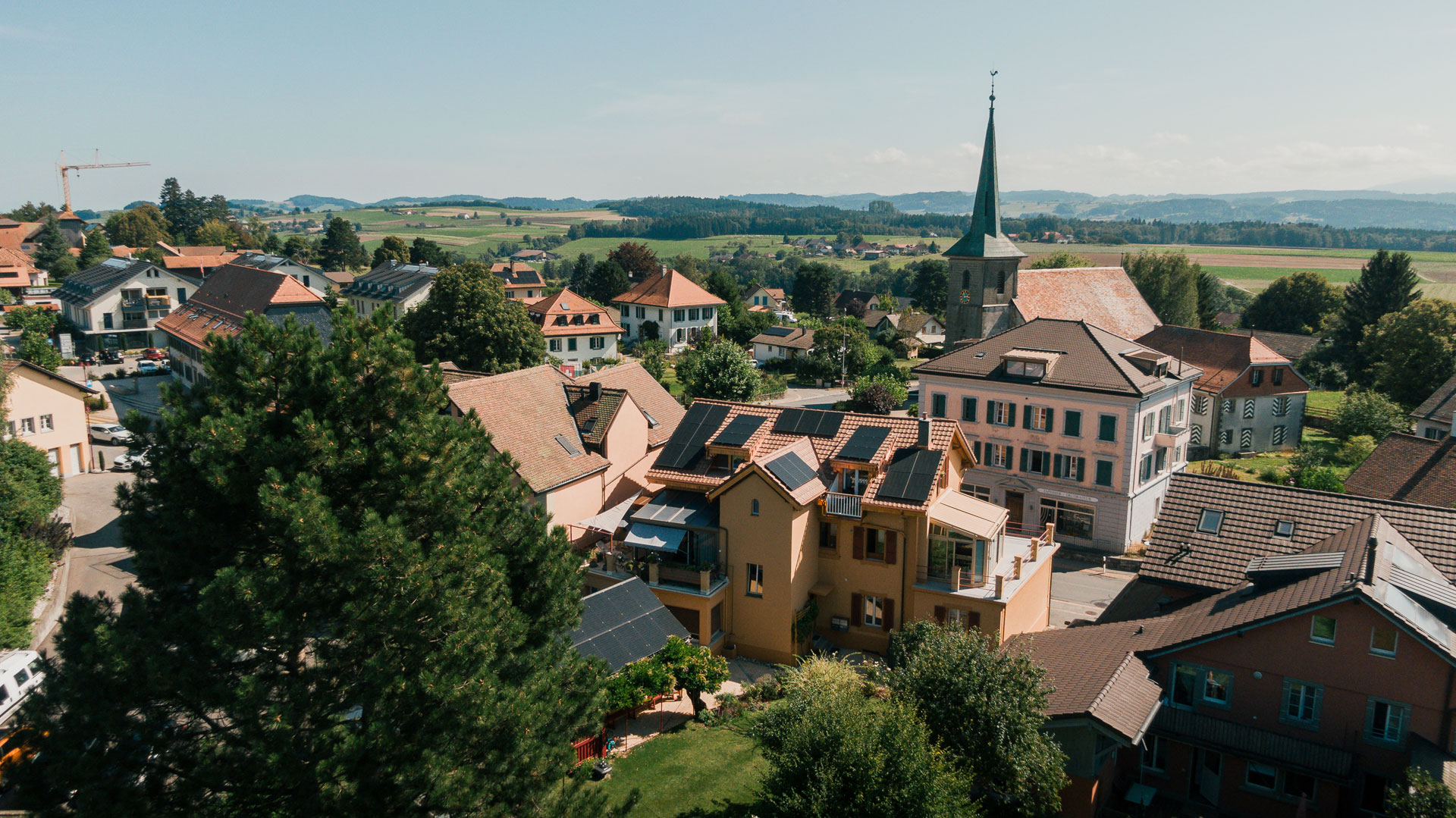 Rénovation d'un toit d'un immeuble