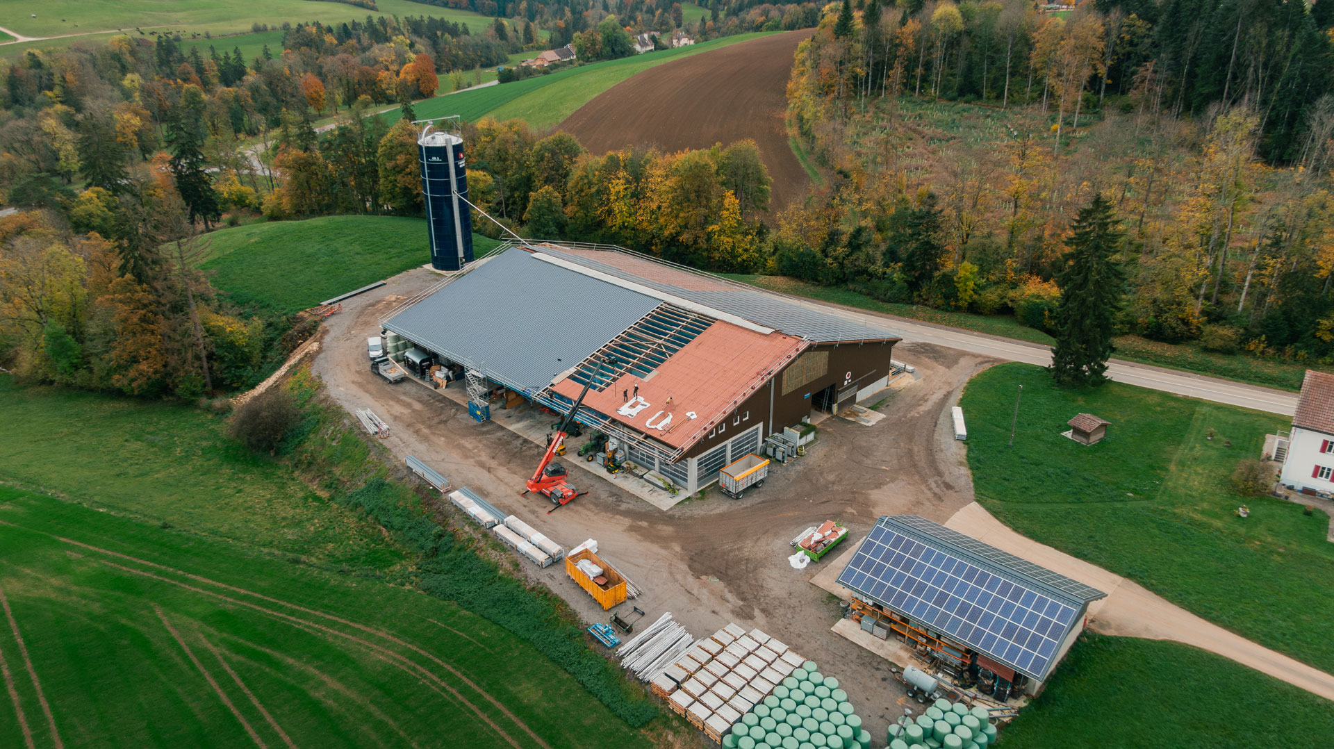 Rénovation d'une toiture agricole