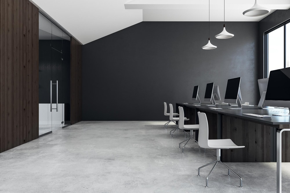 empty stylish office space