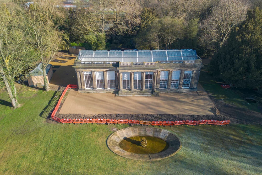 grade ii listed building being renovated