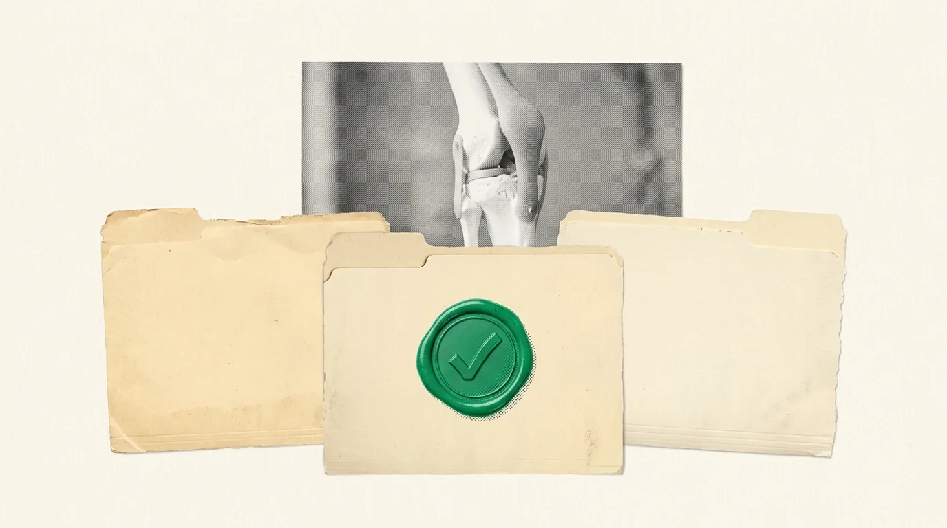 Three agency folders compared, one approved with a green seal