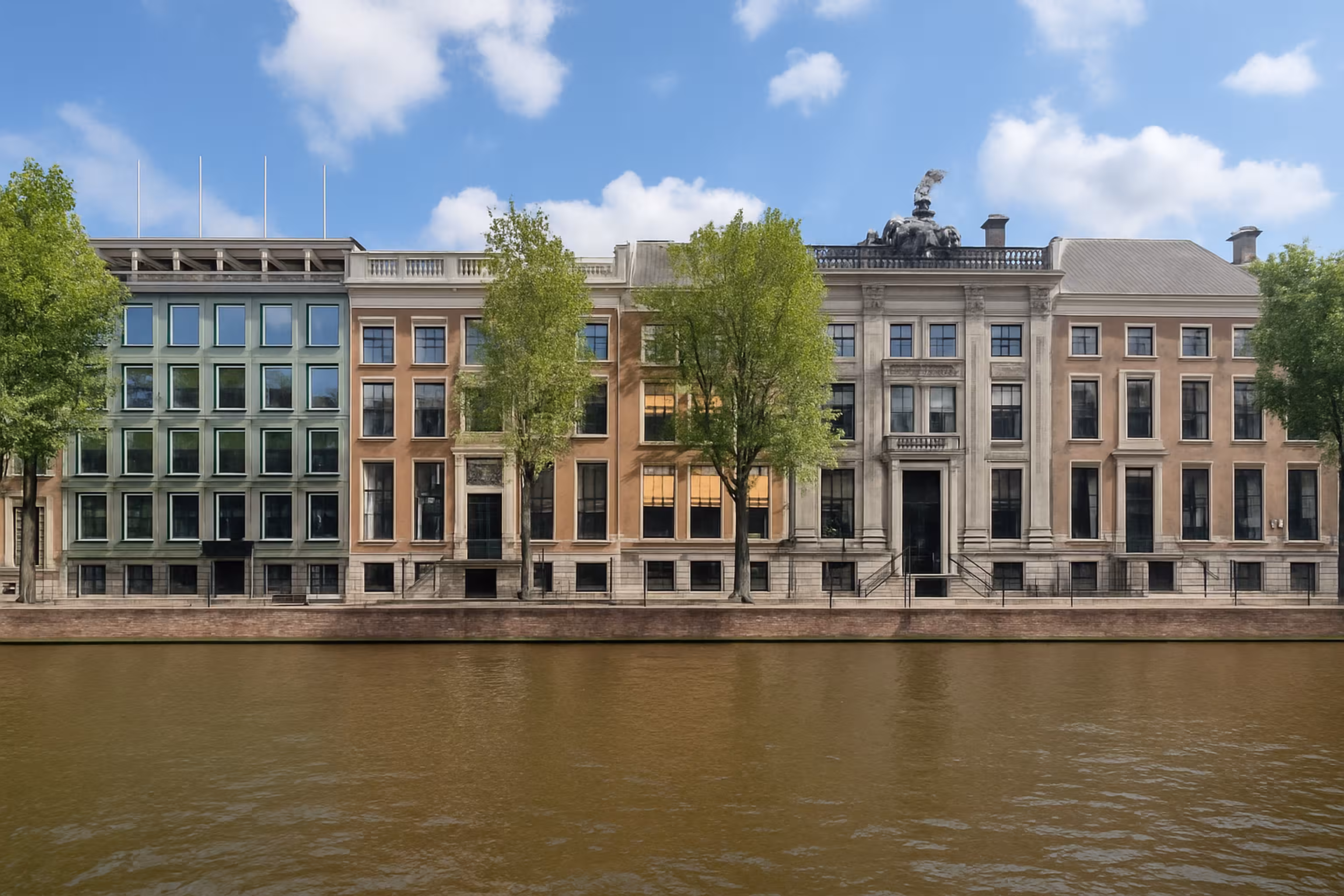 Hero image for B.A. van Doorn's homepage showing a serene and professional financial setting, emphasizing trust, heritage, and wealth management expertise.