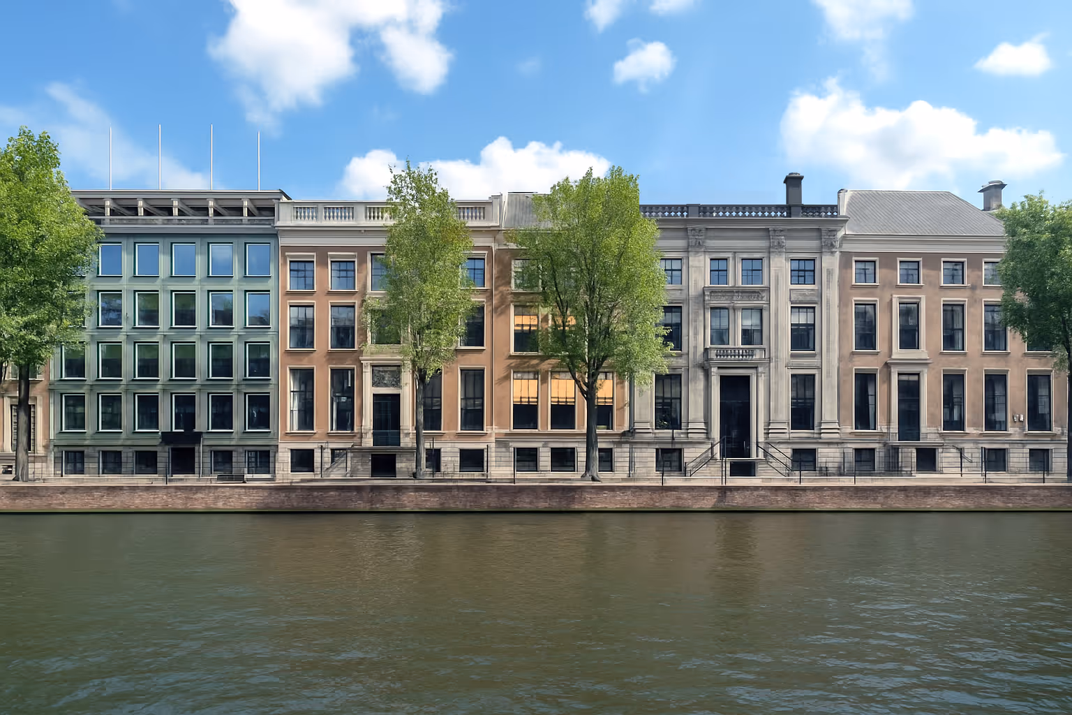 Hero image for B.A. van Doorn's homepage showing a serene and professional financial setting, emphasizing trust, heritage, and wealth management expertise.