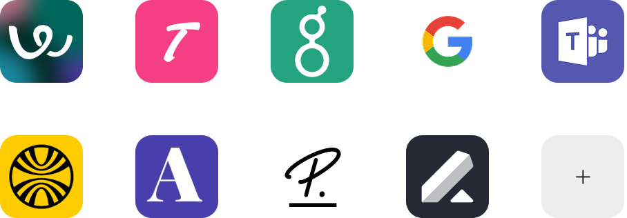 Talentium integrations showing logos of compatible tools like Workable, Google, Teams, and others.