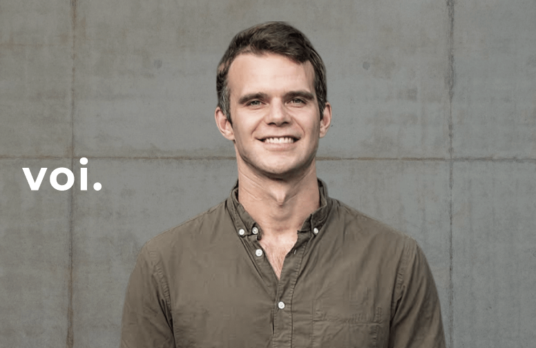 Portrait of Fredrik Hjelm, CEO & Co-Founder of Voi.