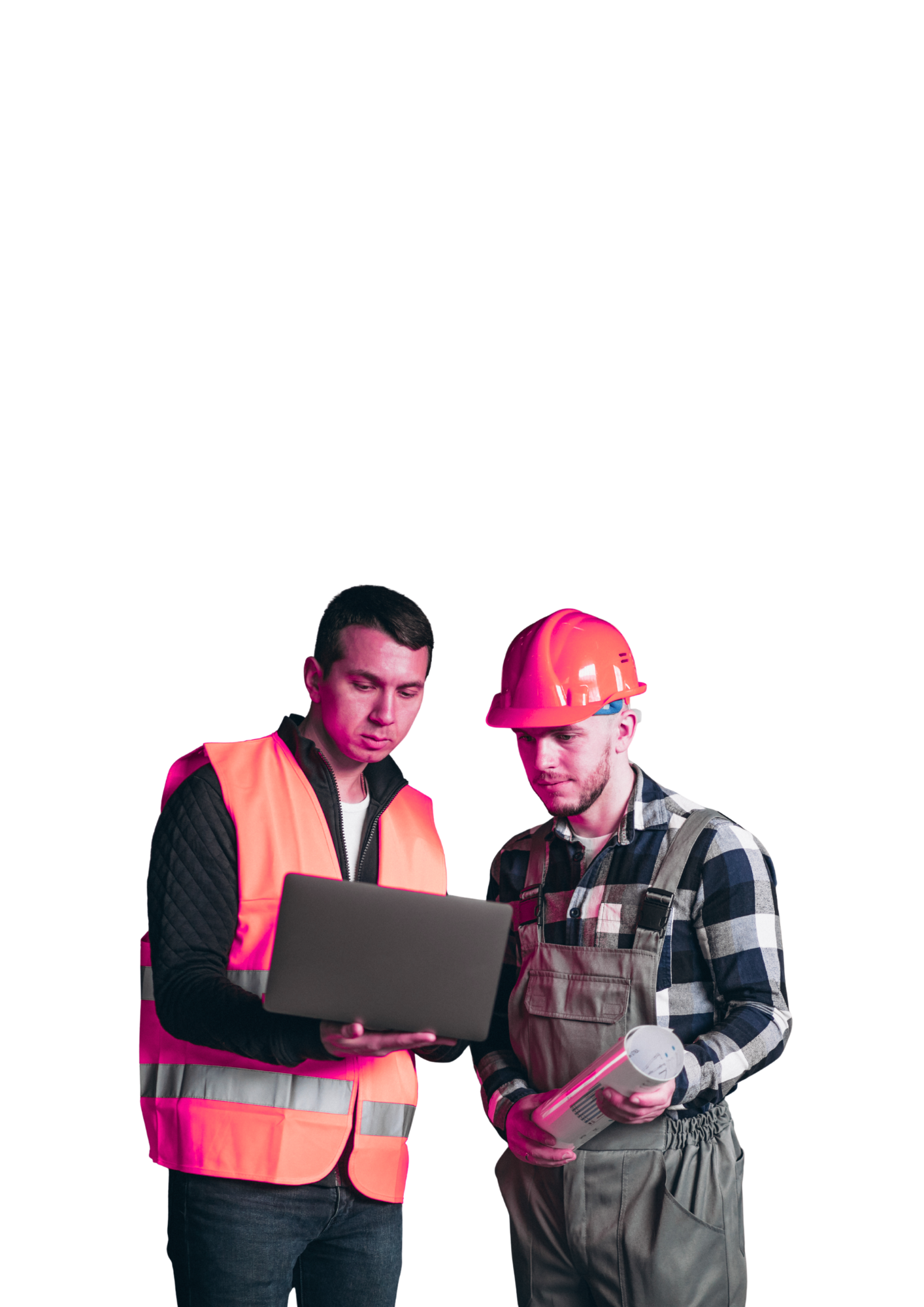 A woman in a business suit holds a laptop, with a shield logo in the background symbolizing security