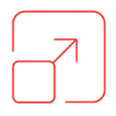 Icon of window scaling action