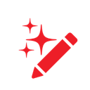 A writing instrument with magic sparkle effects