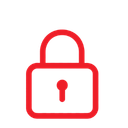 Icon of a locked padlock.