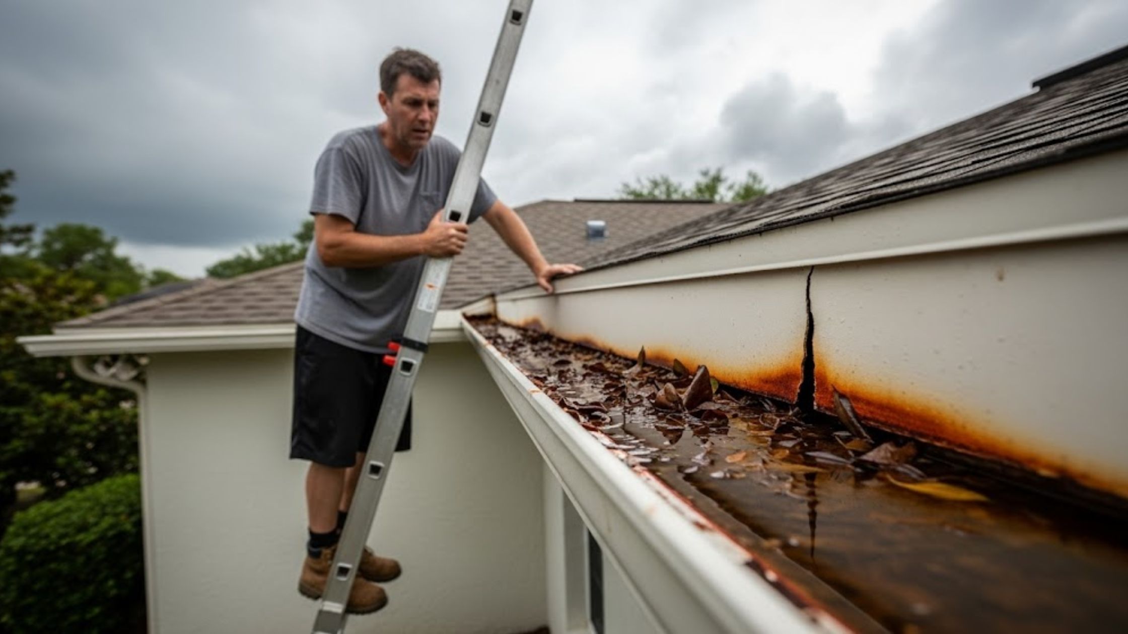 How does Florida’s weather shorten gutter lifespan?