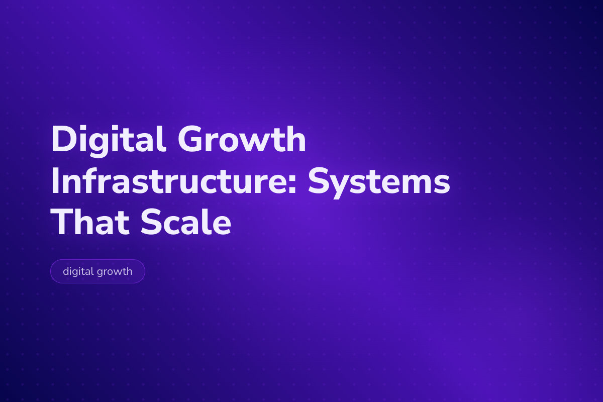 Digital Growth Infrastructure: Systems That Scale — Velocity Growth