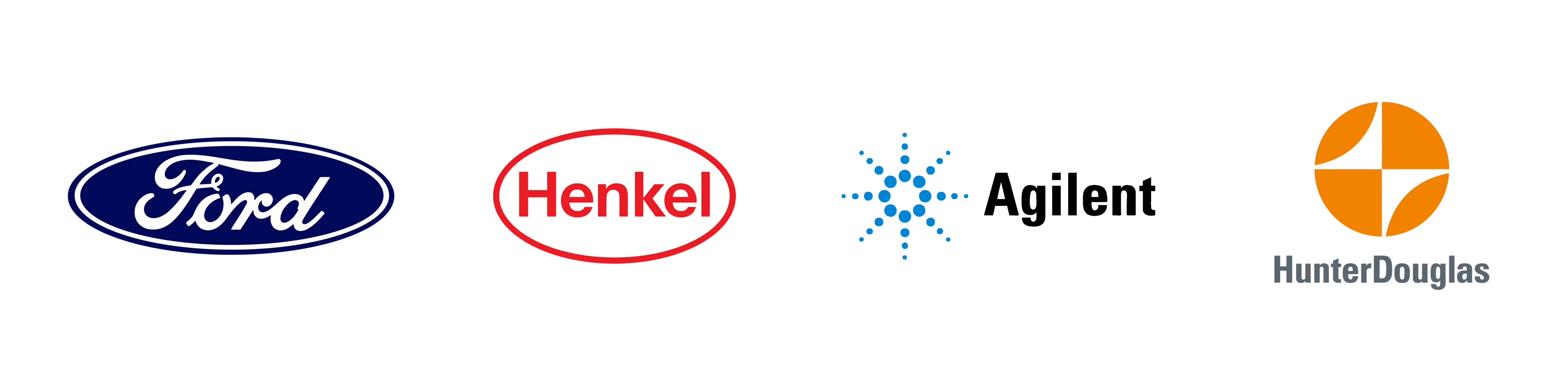 Fortune 500 Companies: Ford, Henkel, Agilent, Hunter Douglas, University of Michigan, BYU