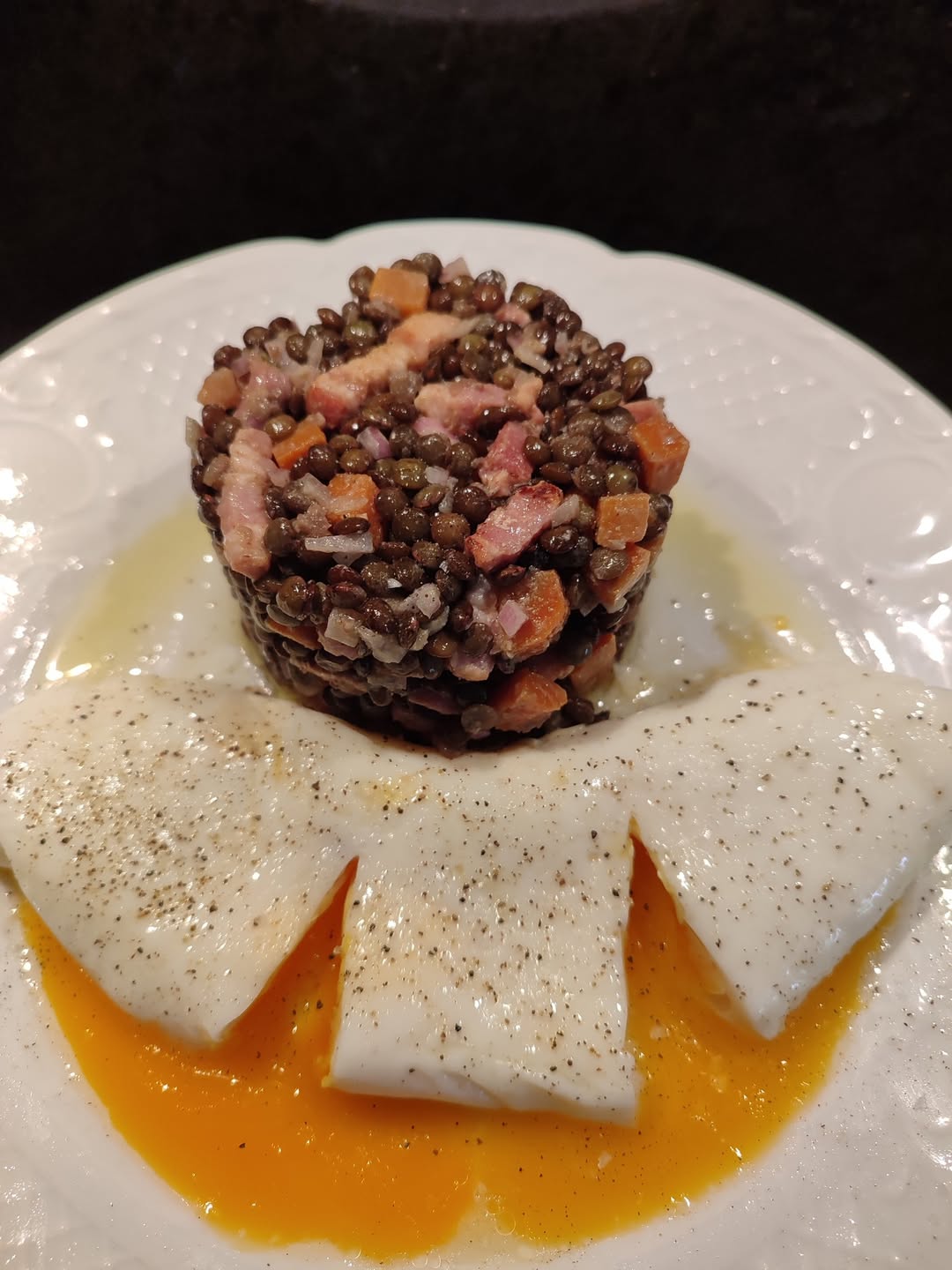 Lentilles en vinaigrette