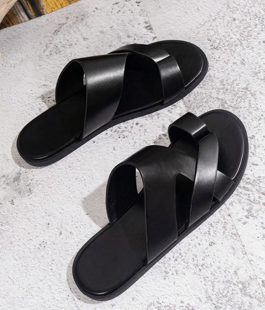 Black Casual Sandals