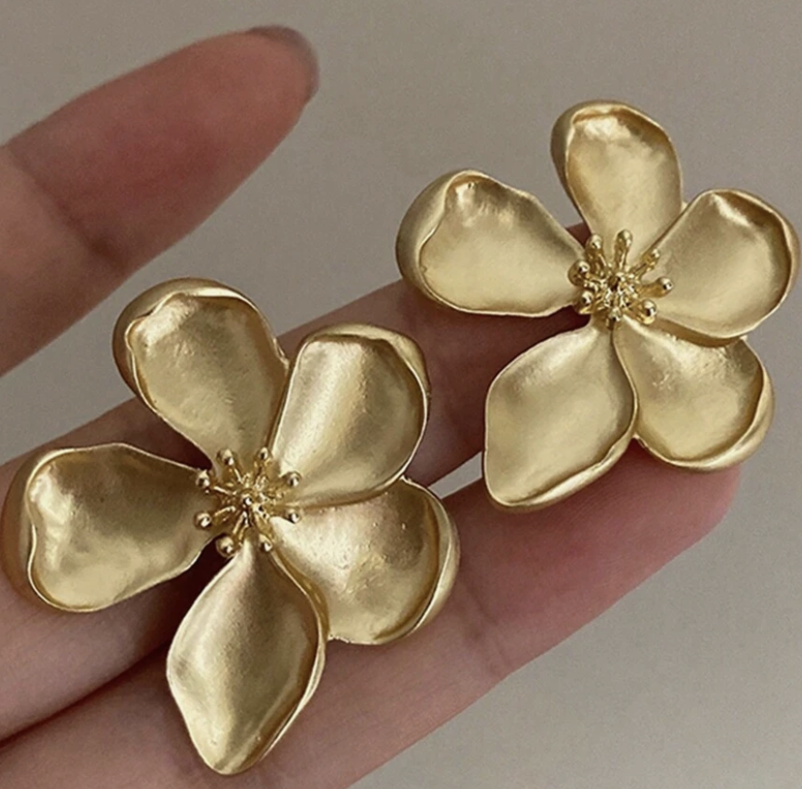 Shein flower earrings