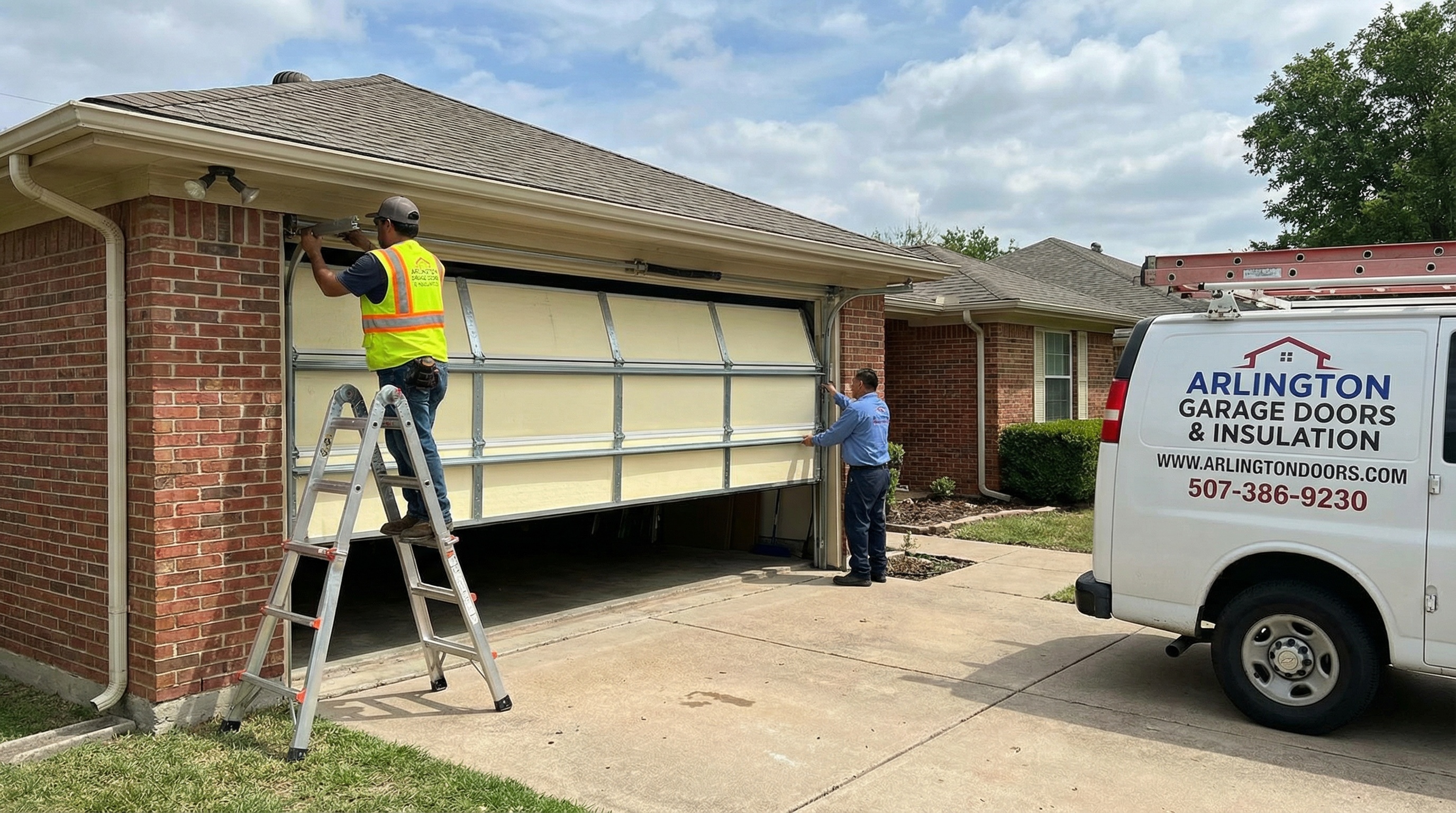 Garage Door tuneups require track and roller lubrication. Homes in Philadelphia should get a garage door tune up regularly.