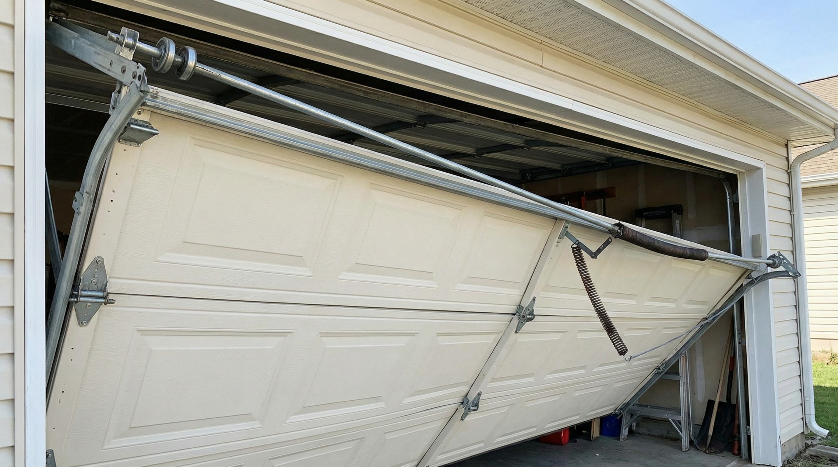 Garage Door tuneups require track and roller lubrication. Homes in Philadelphia should get a garage door tune up regularly.
