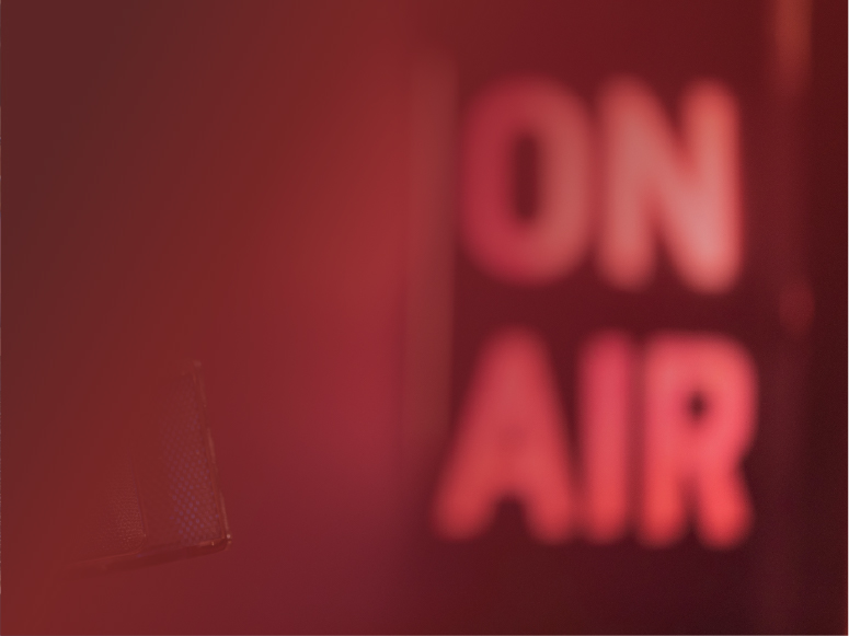 on air sign for janice allen jacksons local matters podcast