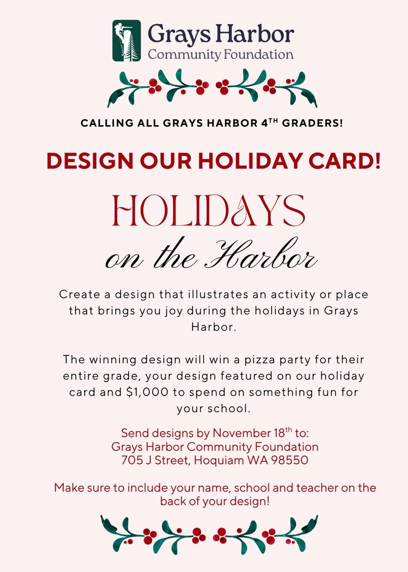 Calling all Grays Harbor 4th Graders!