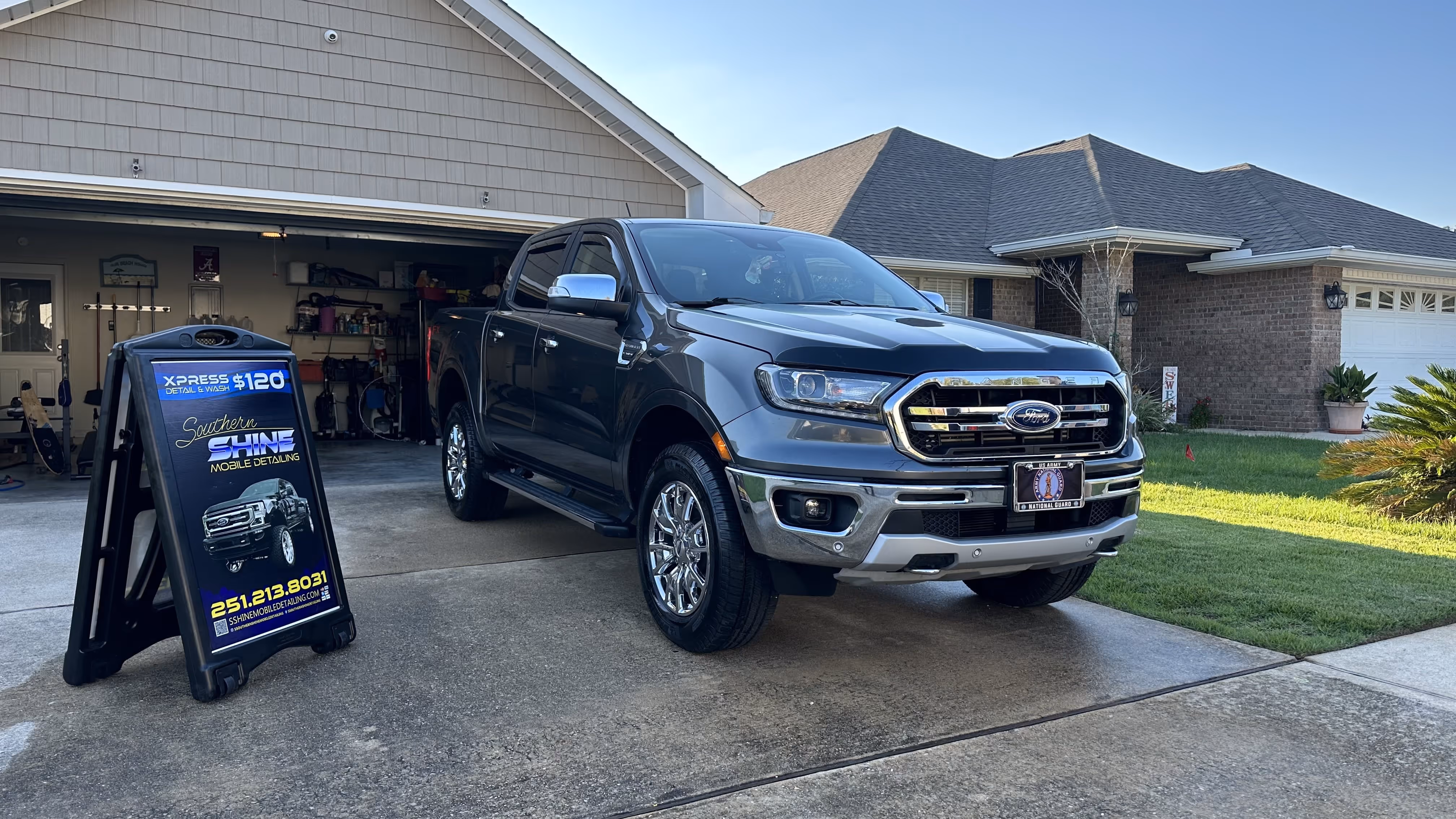 A mobile detailing job done on a truck at a home in Brent, FL