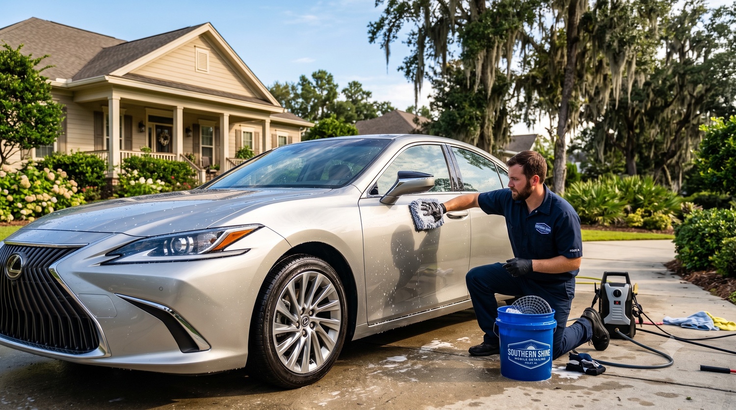 Auto detailing price range breakdown for Foley, AL - Express, Standard, and Full Detail tiers