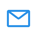 A blue and white email icon. -  ÜberStrategist Images