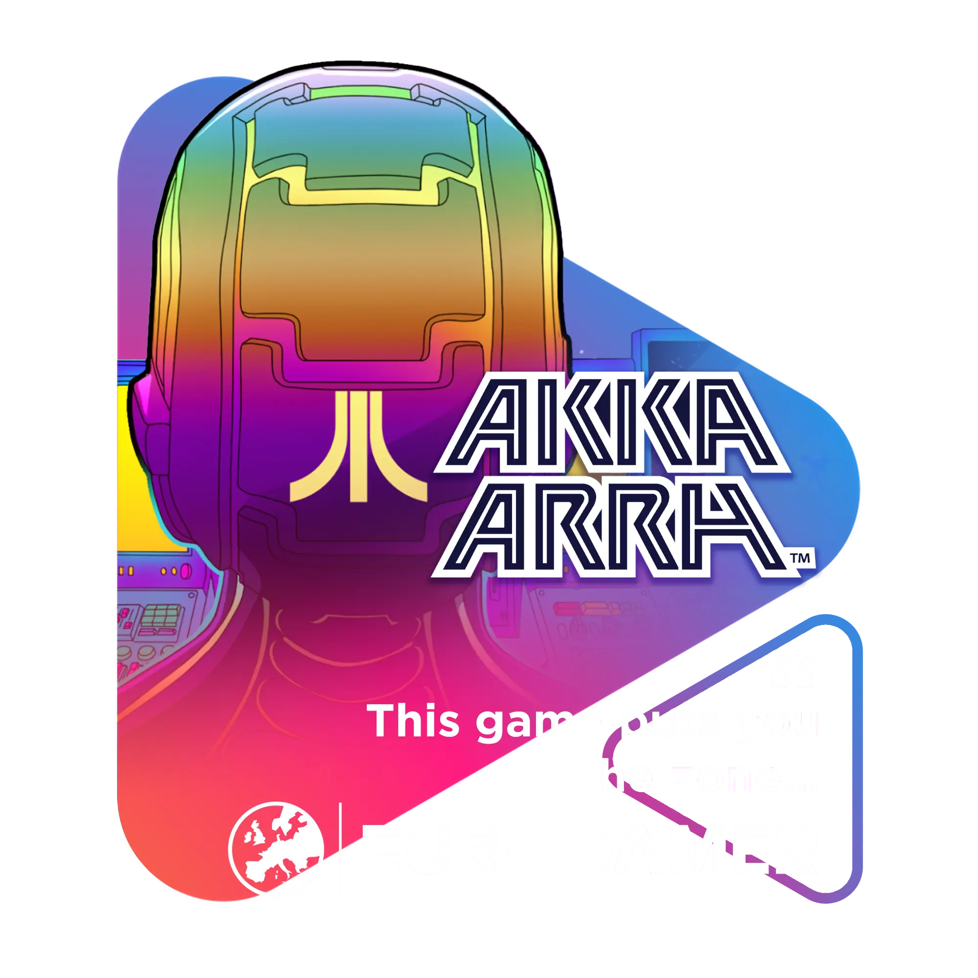 A colorful box with a head on it that says Akai Arai. -  ÜberStrategist Images