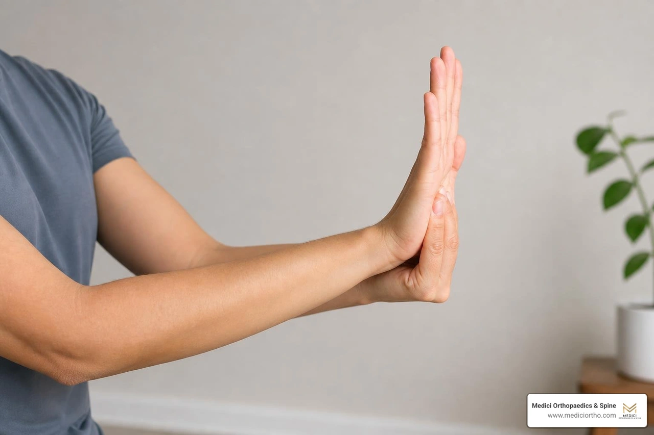 Hand stretching exercises Hand stretching exercises