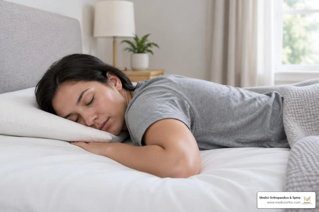 Ergonomic low loft pillow supporting prone alignment Ergonomic low loft pillow supporting prone alignment