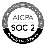 SOC 2 Type 2 compliance badge — Exaforce platform audited to meet AICPA standards for data security and availability